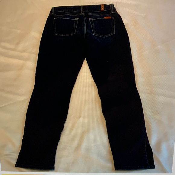 7 For All Mankind Blue Premium Denim Jeans. The Ankle Skinny, size 25 - Picture 3 of 15